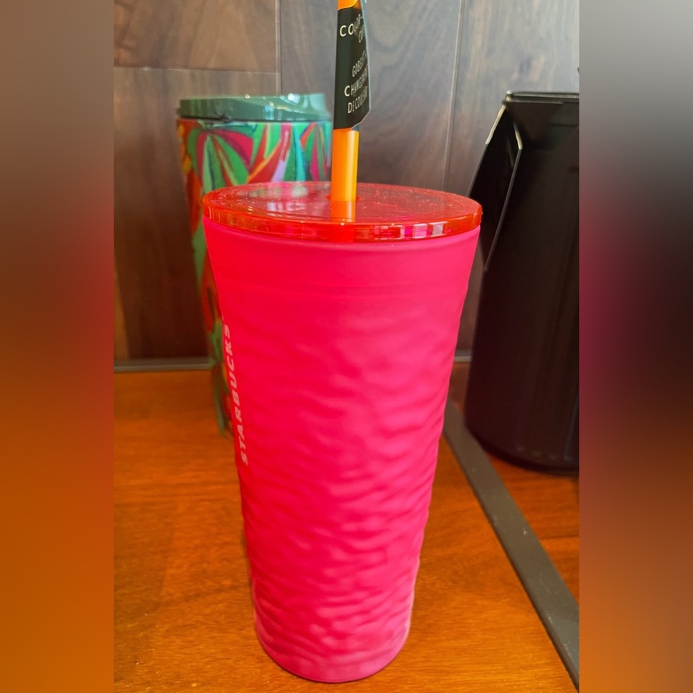 Starbucks Color Change Glass Cup Reusable Color Changing Cold Tumbler 18oz New - Picture 6 of 8